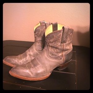 Tony Lama Grey Cowboy Boots